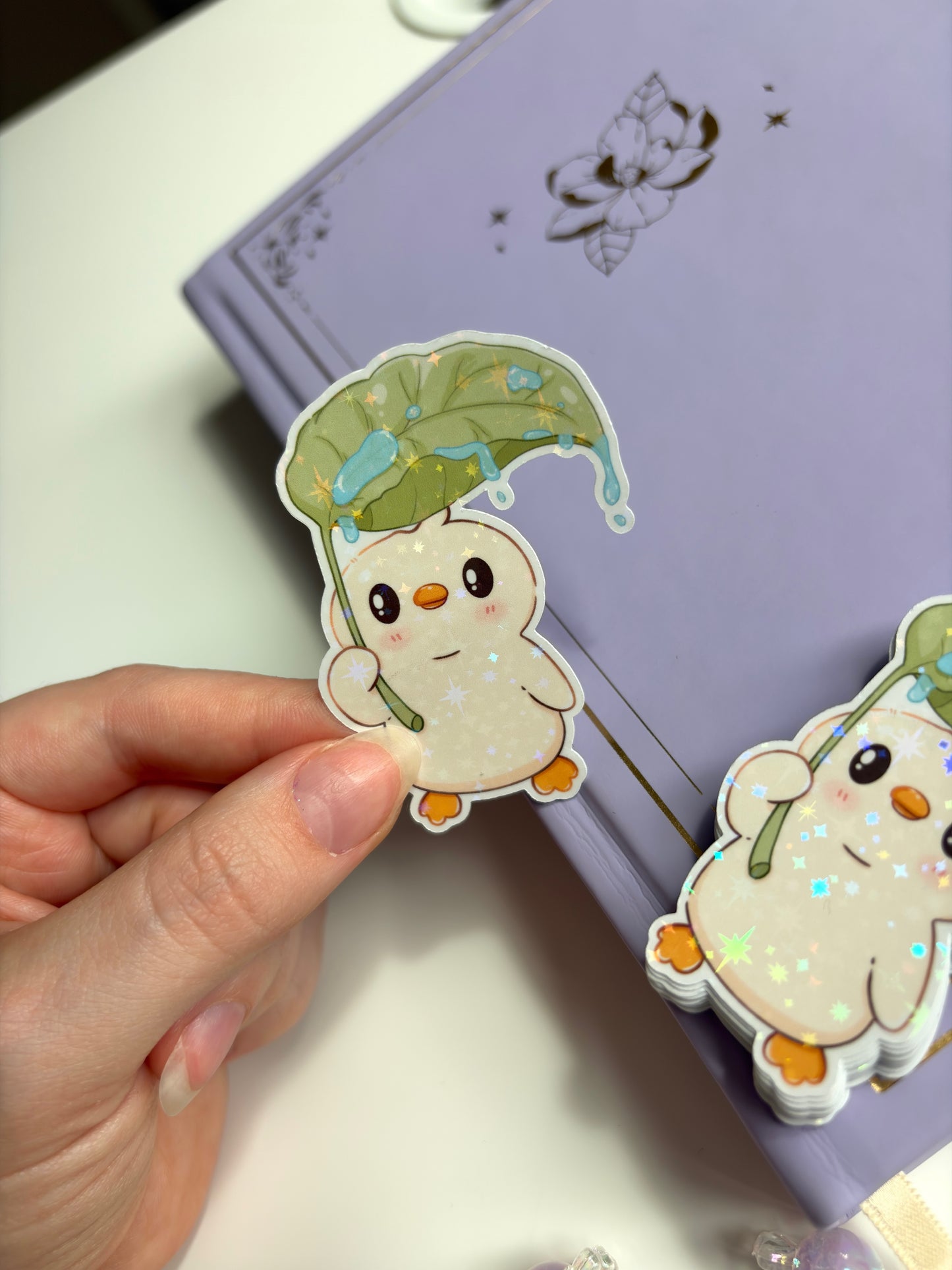 Leaf Umbrella Milo Sticker