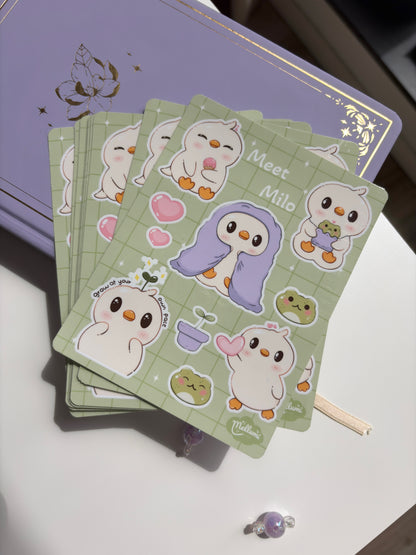 Sticker Sheet - Meet Milo