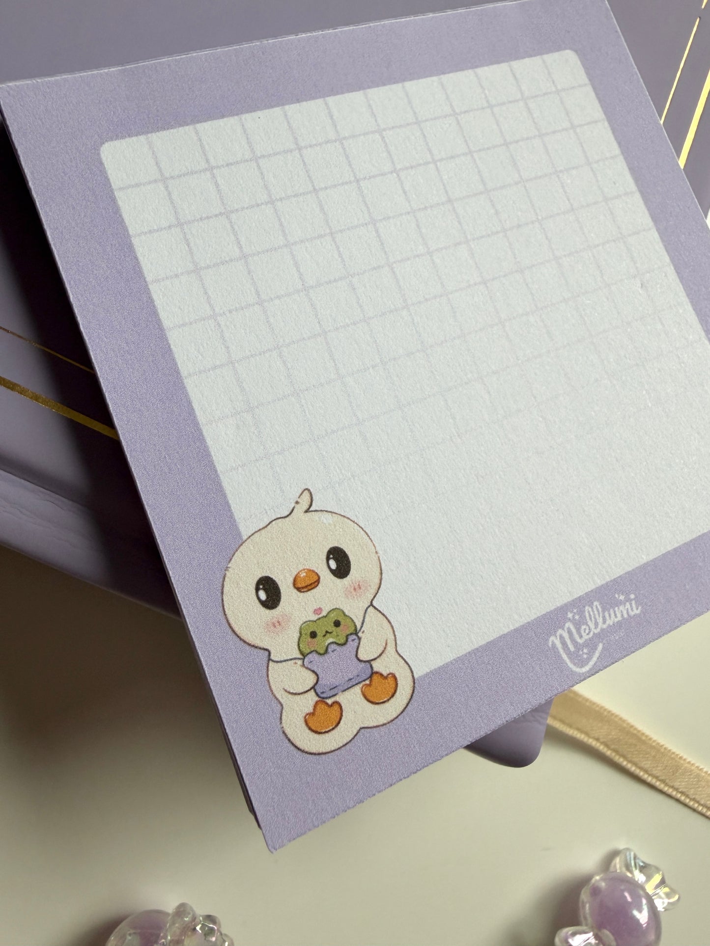 Memo Pad Meet Milo Purple